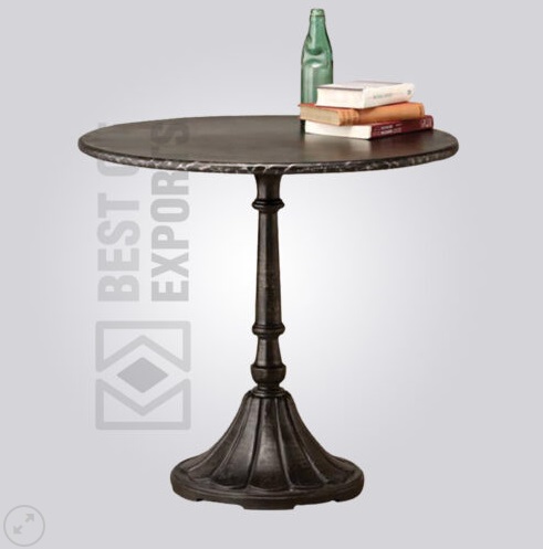 Vintage Industrial Pedestal Dining Table